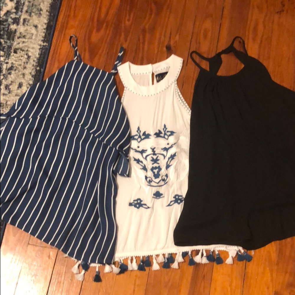 Lot of 3 Francesca’s blouses